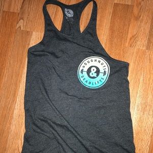 Doughnuts & deadlifts tank